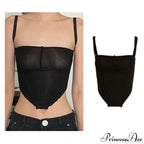 Backless Sleeveless Spaghetti Strap Halter Camis