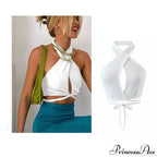 Backless Sleeveless Spaghetti Strap Halter Camis
