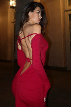 CutOut LowBack Halter Party Dress