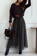 Timeless Treasures Knit Crew Neck Long Sleeve Relaxed Sweater
