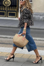Marion Cropped Leopard Jacket