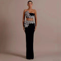 Bandage Dress Set with Rhinestone Details Prom Dress