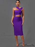 Bandage Dresses for Women Purple Bodycon Dress