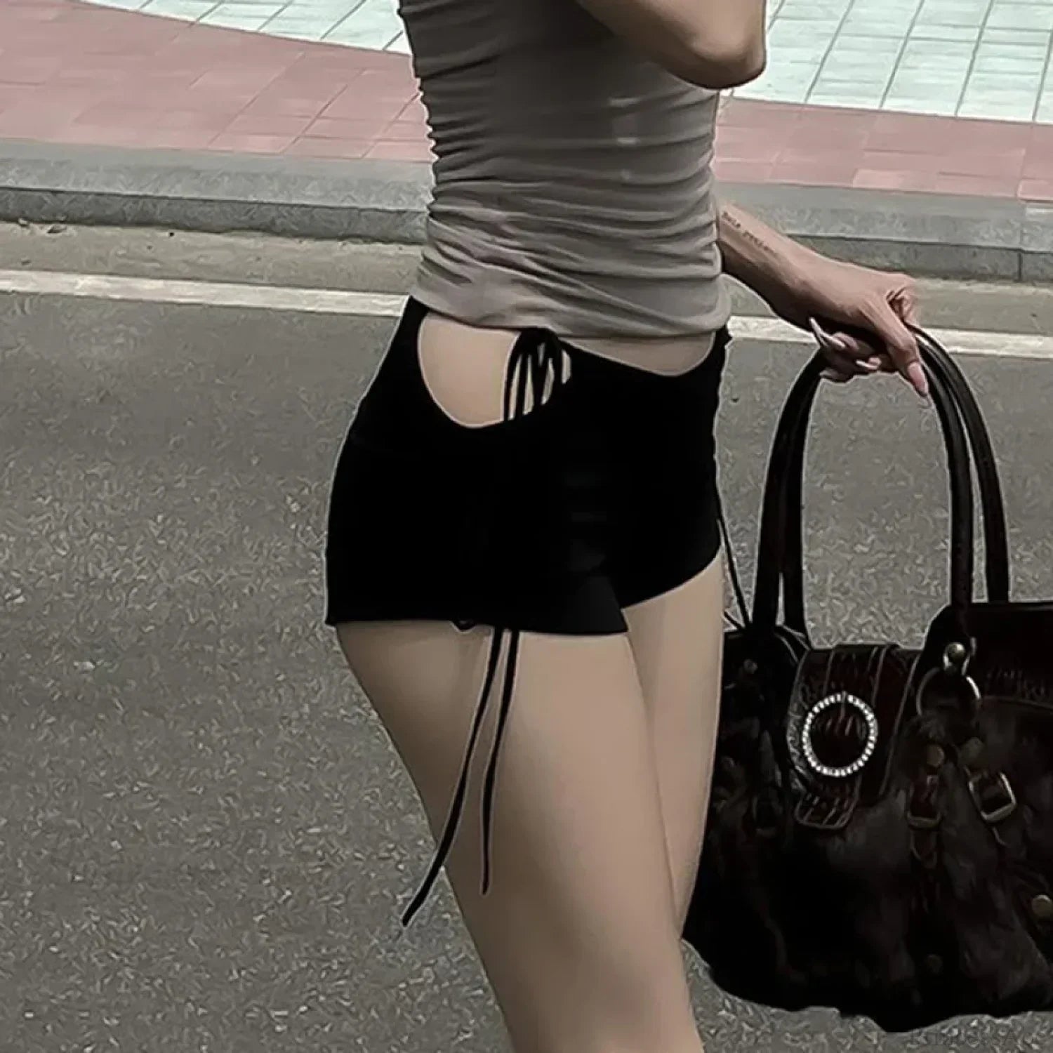 Bandage HolLow-Out Skinny Short
