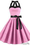 Barbie Movie Margot Charming Pink Plaid Check Dress