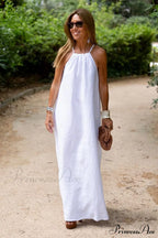 Basic Casual Stylish Outdoor Halter Dress