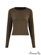 Basic Solid Graceful Crop Top