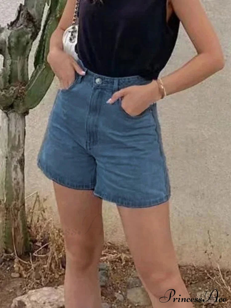 Basic Wash Straight Trendy Boyfriend Short