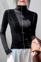 Fleece Thermal Mock Neck Long Sleeve Base Layer