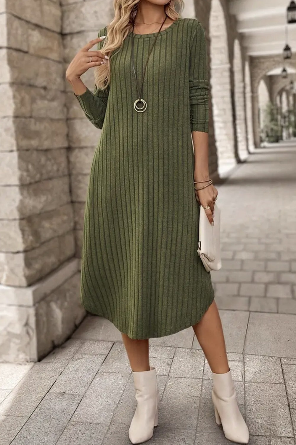 Helena Long Sleeve Dress Modern Dress for Seasonal Wardrobe Essential
