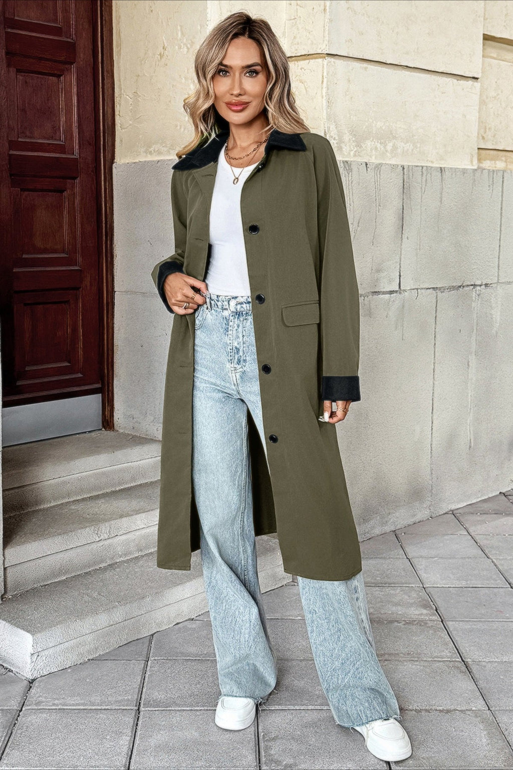 Long Line Commuter Style Overcoat