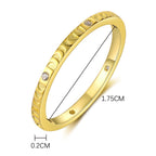 Sterling Silver Square Geometric Zirconia Ring