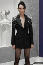 Heavy Beaded Statement Design Blazer