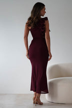 Sexy Tulle One Shoulder Floral Bodycon Slim Formal Dress