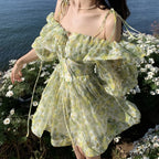 beach outfits floral Trendy fairy boho dresses