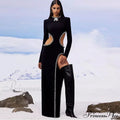 Beading Maxi Long Bodycon Bandage Dress