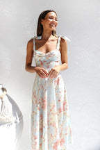 Otilia Exclusive Printed Midi Dress with Straps Boutique Collection