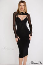 Beatrice Corset Stylish Midi Dress