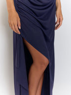 Harper Bandeau Slit Maxi Dress