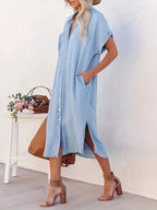 Miriam Aesthetic Dress with Fixed Pockets Premium Wardrobe Essential