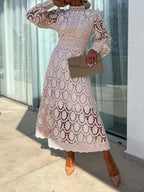 Julia Elegant Long Lace Dress for Women Party Night Style