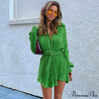 Belted Midi Graceful Shirt Dress