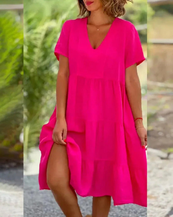 Ana Premium Midi Dress for Summer Elevated Occasion Wear