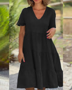Ana Premium Midi Dress for Summer Elevated Occasion Wear