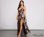 Betty Formal Stylish Floral A-Line Dress