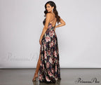 Betty Formal Stylish Floral A-Line Dress