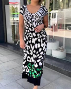 Casual Printed Short Sleeve Dresses