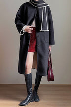 Heavyweight Wool Plaid Bodycon Skirt