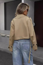 Chic Short Double-Breasted Casual Jacket