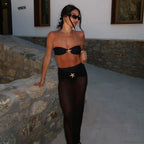 Bikini Set with Maxi Dress Cover Up Three Piece Swimsuit