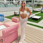 Bikini Set with Maxi Dress Cover Up Three Piece Swimsuit