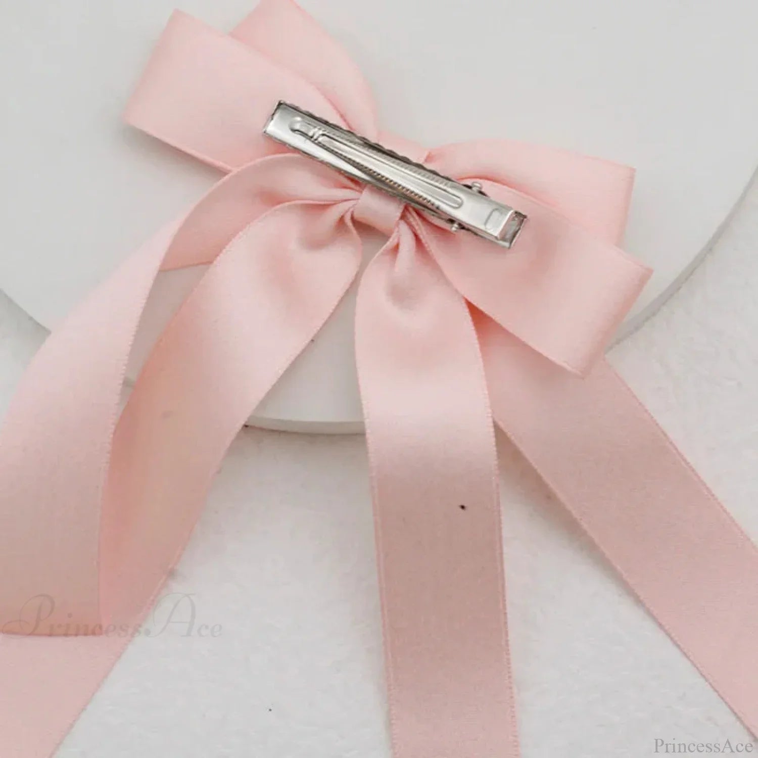 Black and White Bow Top Clip Hair Accessory