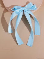 Black and White Bow Top Clip Hair Accessory