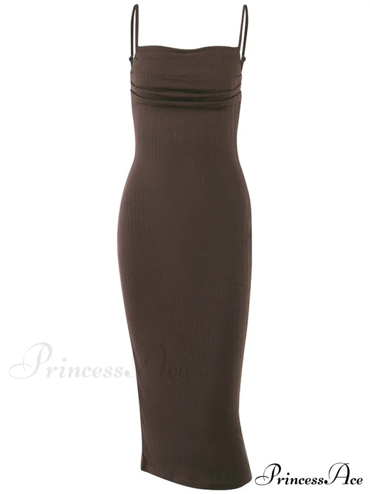 Black Backless Bodycon Dress