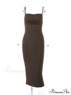 Black Backless Bodycon Dress