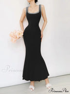 Black Bodycon Dress with Cut Out Detail