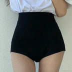 Black High Waist Booty Short