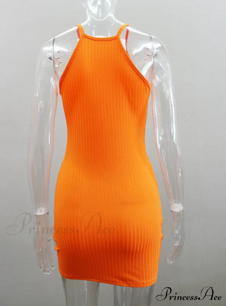 Black Sleeveless Bodycon Dress for Women