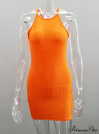 Black Sleeveless Bodycon Dress for Women
