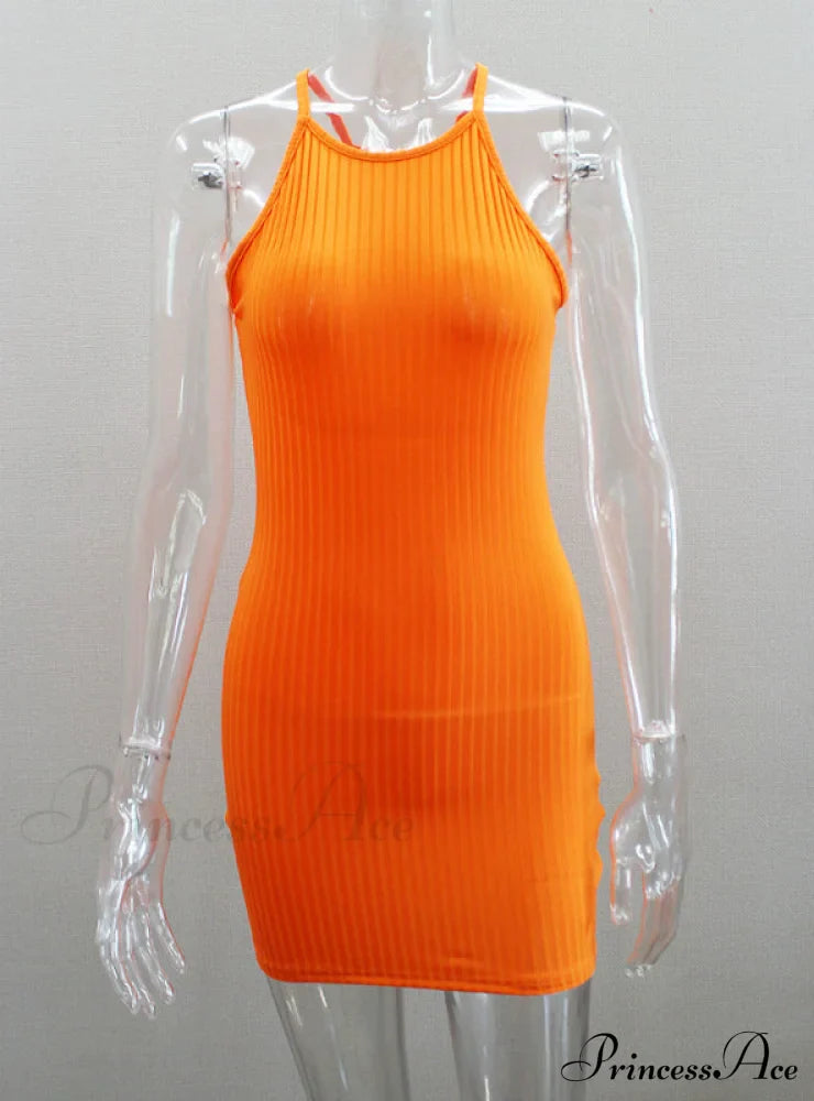 Black Sleeveless Bodycon Dress for Women