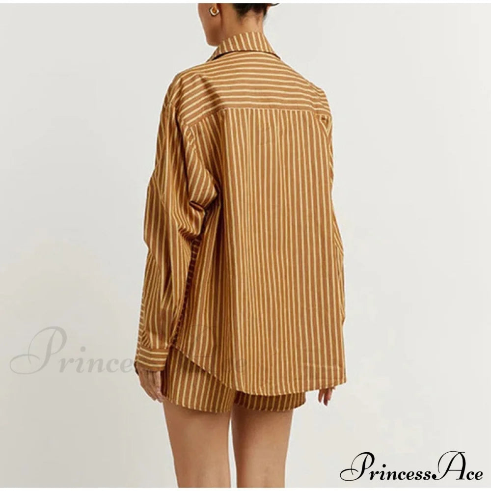 Blouse Outfits With Clothing Pieces Blouses Two Fashion Warm-Season Mini Tracksuits Women Cotton Sets Shorts Fashion