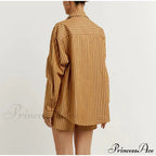 Blouse Outfits With Clothing Pieces Blouses Two Fashion Warm-Season Mini Tracksuits Women Cotton Sets Shorts Fashion