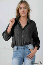 Blouse Textured with Buttons