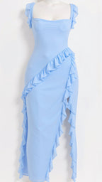 Camila Aesthetic Dress Maxi with Ruffles Evening Wear Edit