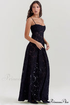 Blush of Elegance Charming Lace Maxi Dress
