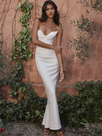 Bodycon - Off-Shoulder Fishbone Party Gown Club for Strapless Elegant Full-Length Women Night Gown
